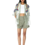 SOLEIL Embellished Organza Shirt - Kanika Goyal Label