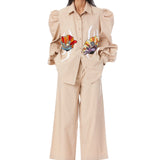 Solid Ankle Length Pants - Kanika Goyal Label
