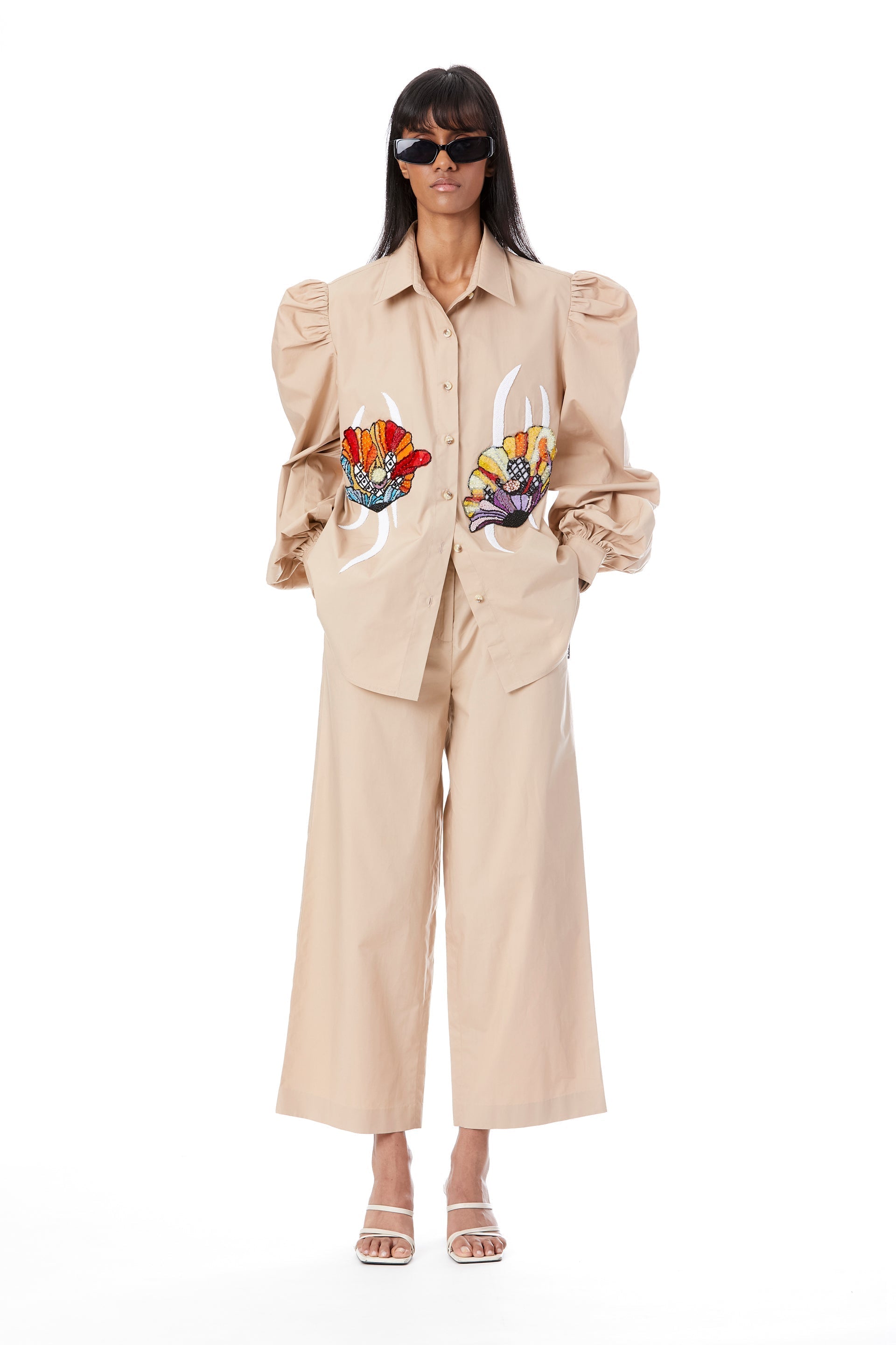 Solid Ankle Length Pants - Kanika Goyal Label