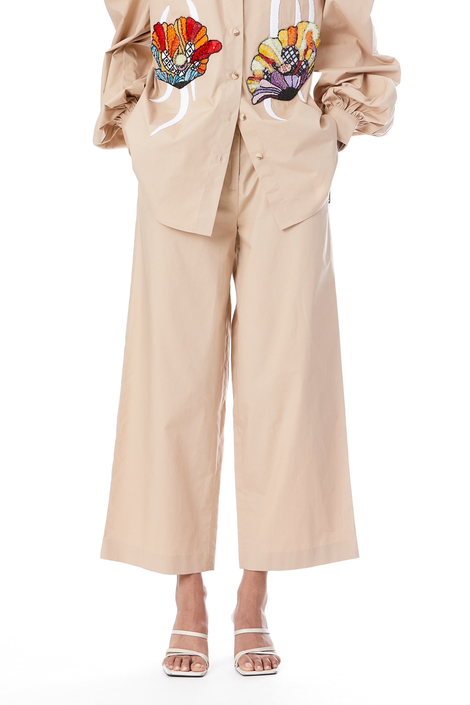 Solid Ankle Length Pants - Kanika Goyal Label