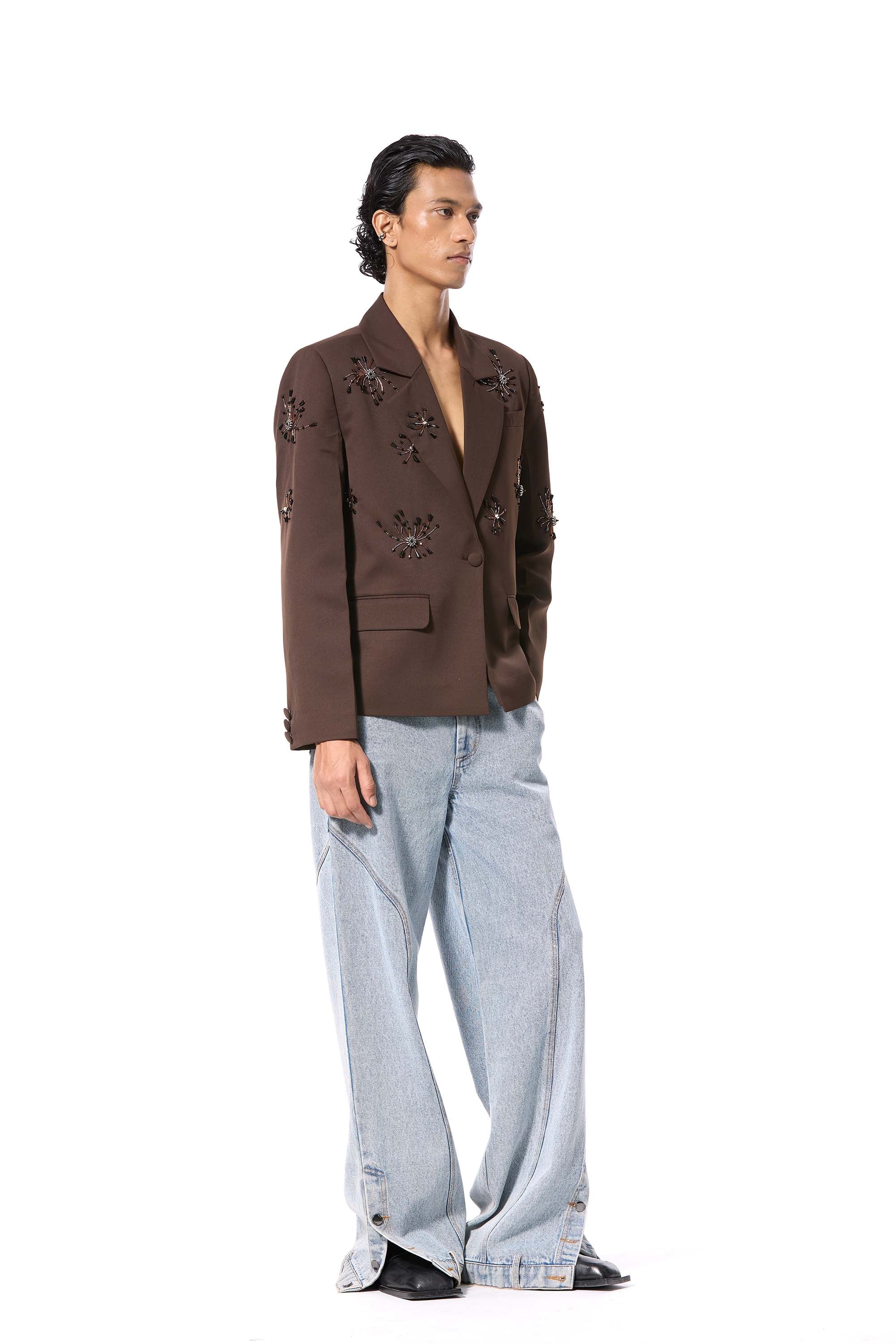 SOLSHADOW' EMBELLISHED BLAZER - Kanika Goyal Label