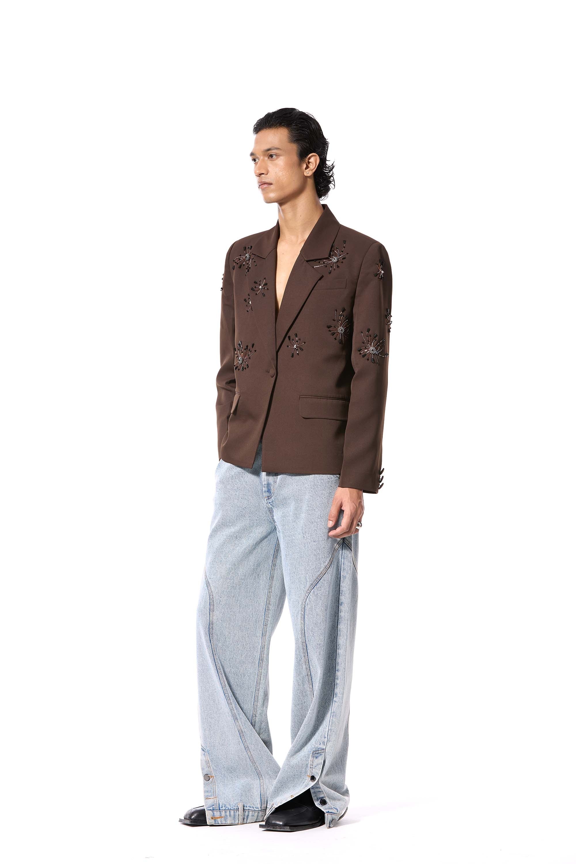 SOLSHADOW' EMBELLISHED BLAZER - Kanika Goyal Label