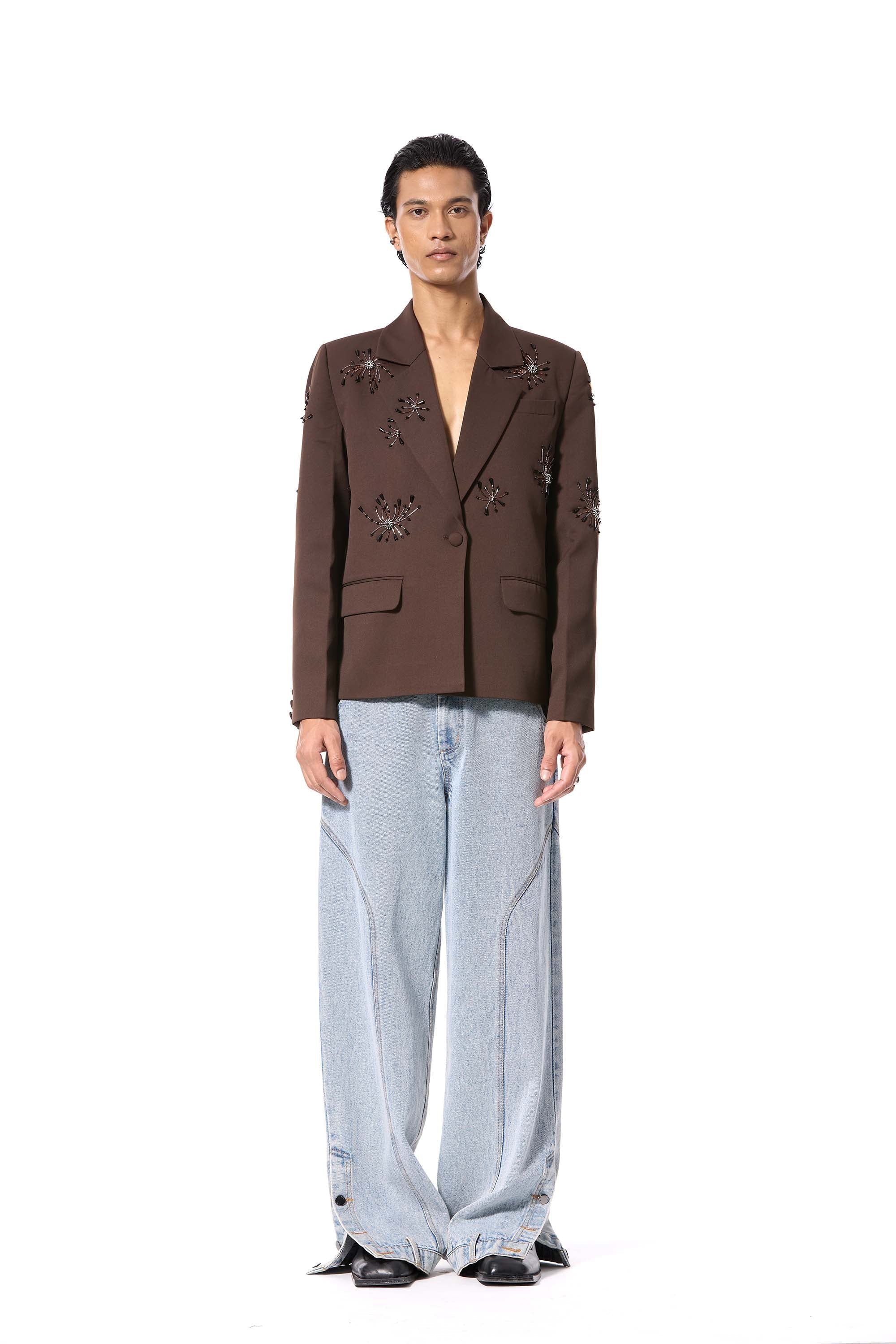 SOLSHADOW' EMBELLISHED BLAZER - Kanika Goyal Label