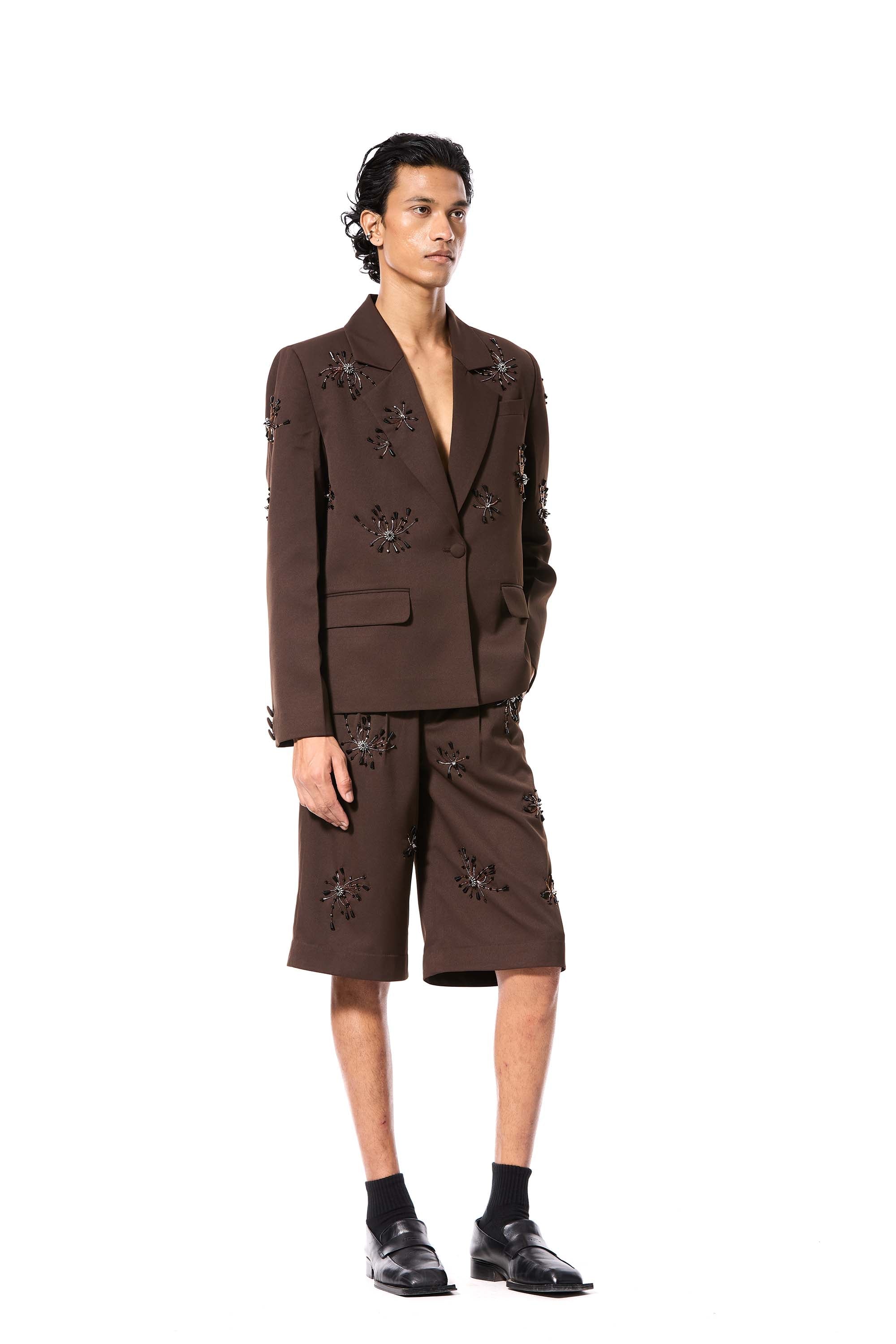 SOLSHADOW' EMBELLISHED BLAZER - Kanika Goyal Label