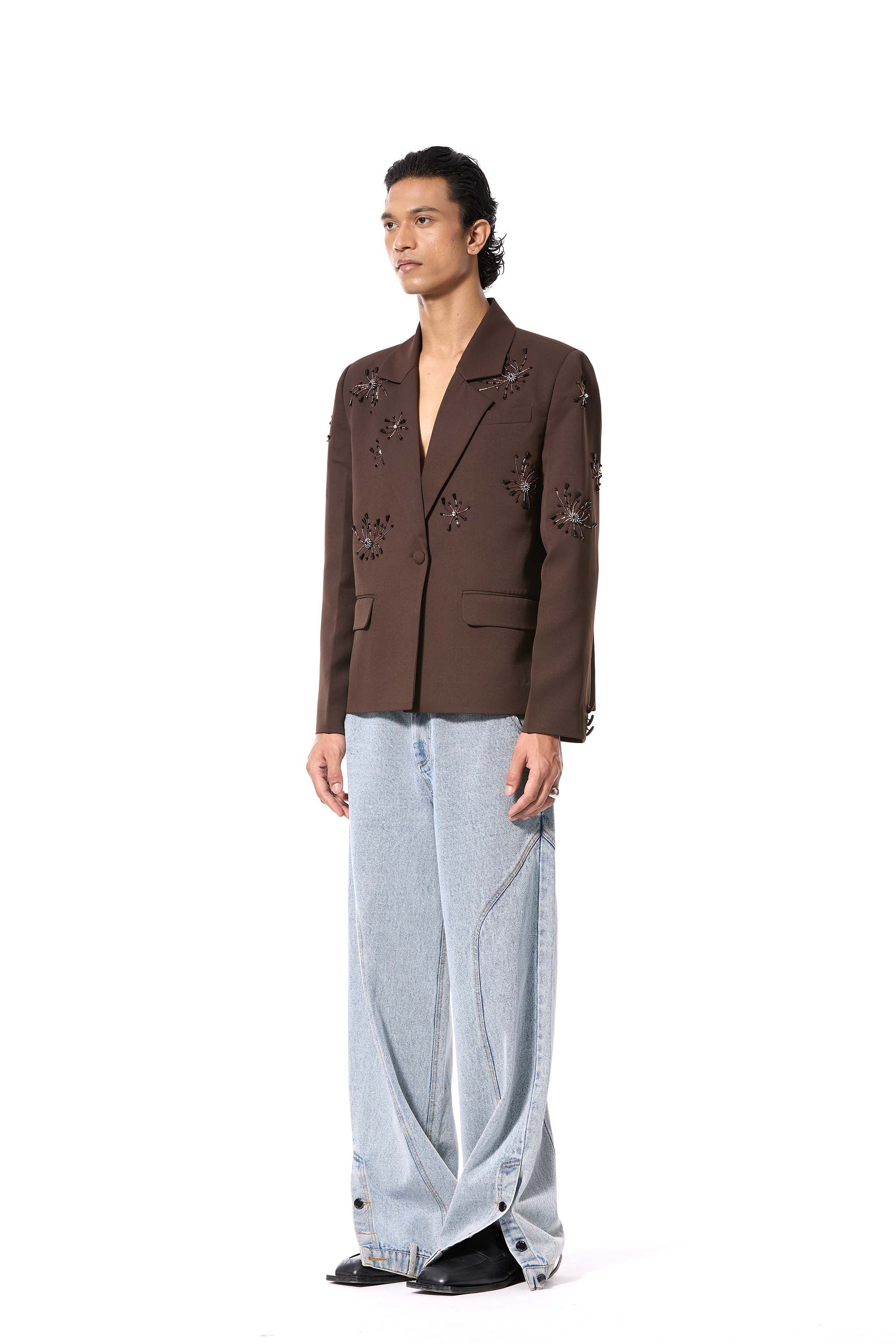 SOLSHADOW' EMBELLISHED BLAZER - Kanika Goyal Label