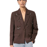 SOLSHADOW' EMBELLISHED BLAZER - Kanika Goyal Label