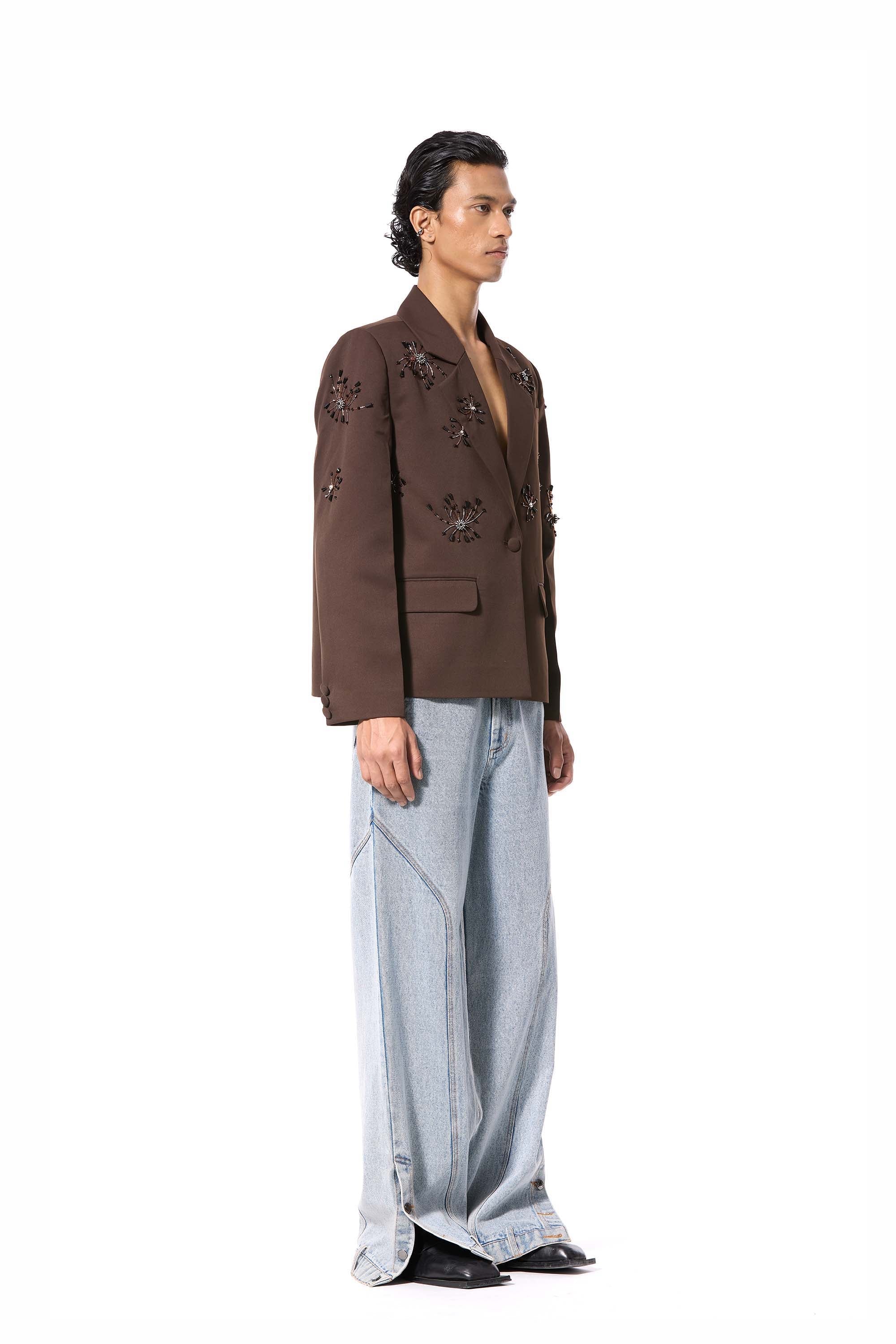 SOLSHADOW' EMBELLISHED BLAZER - Kanika Goyal Label