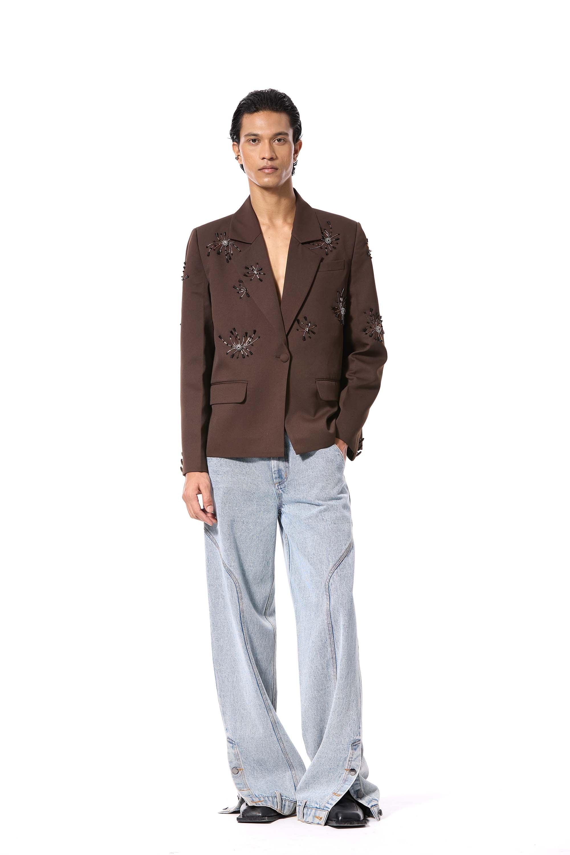 SOLSHADOW' EMBELLISHED BLAZER - Kanika Goyal Label