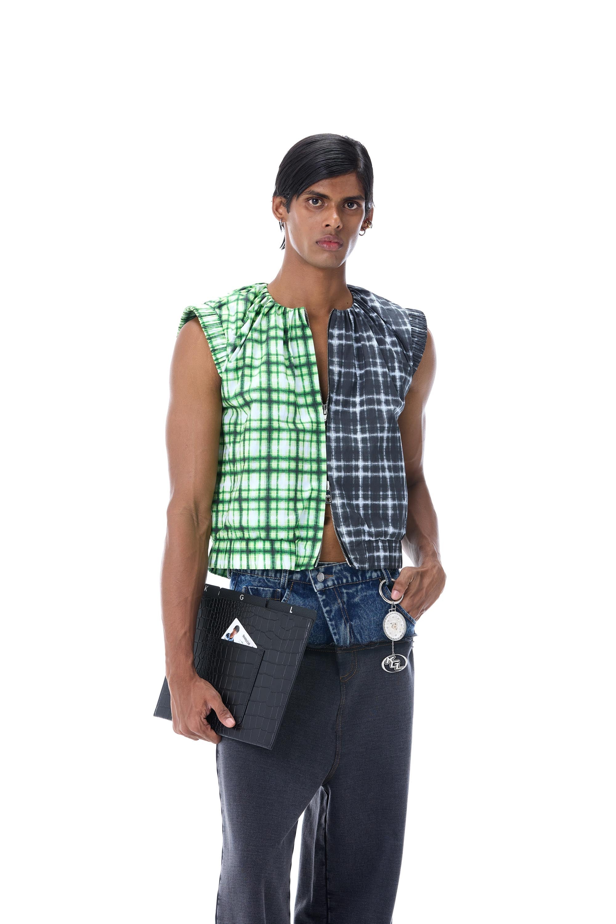 'SPLITCHECK' Gilet - Kanika Goyal Label