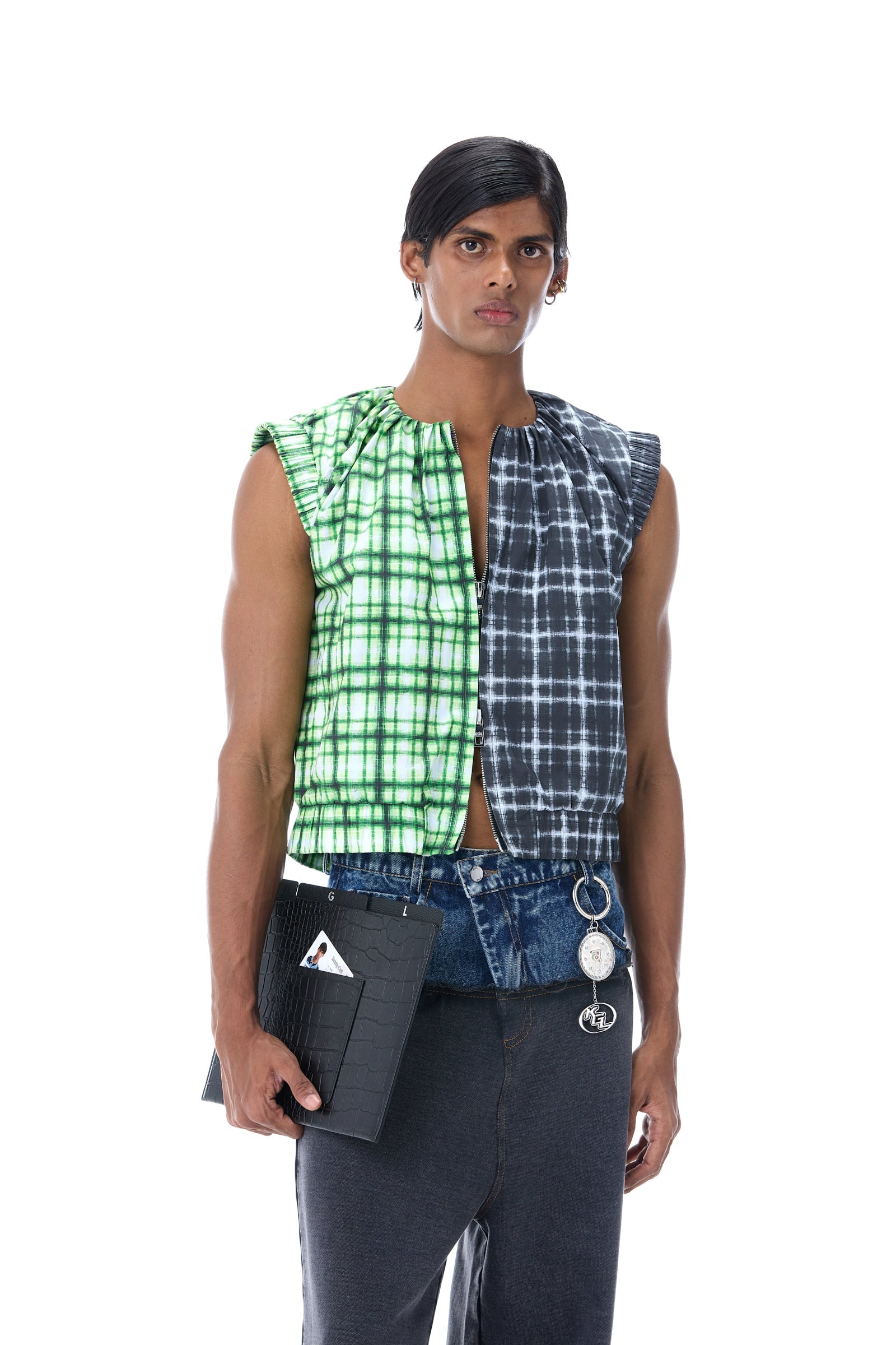 'SPLITCHECK' Gilet - Kanika Goyal Label