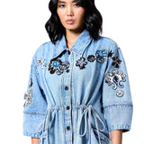 STAR ROOT DENIM DRESS - Kanika Goyal Label