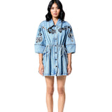 STAR ROOT DENIM DRESS - Kanika Goyal Label