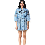 STAR ROOT DENIM DRESS - Kanika Goyal Label