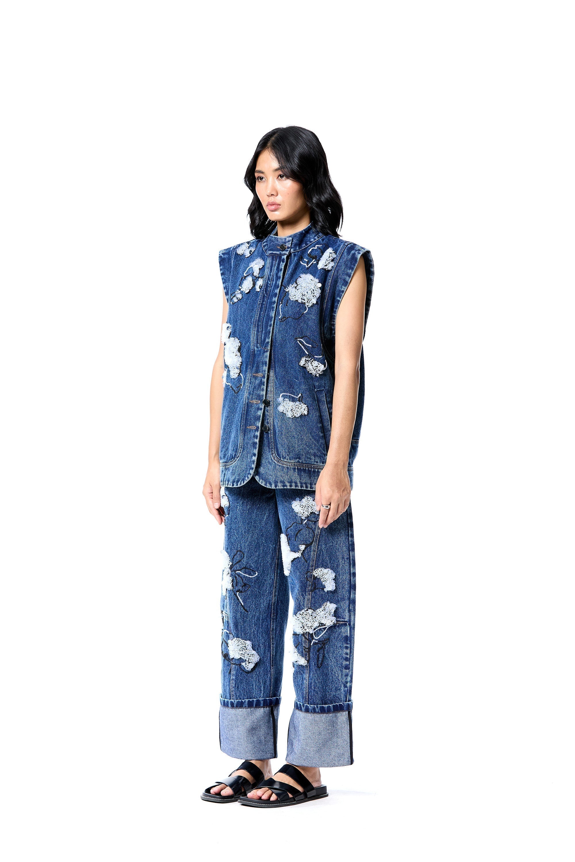 STARVINE' DENIM VEST - Kanika Goyal Label