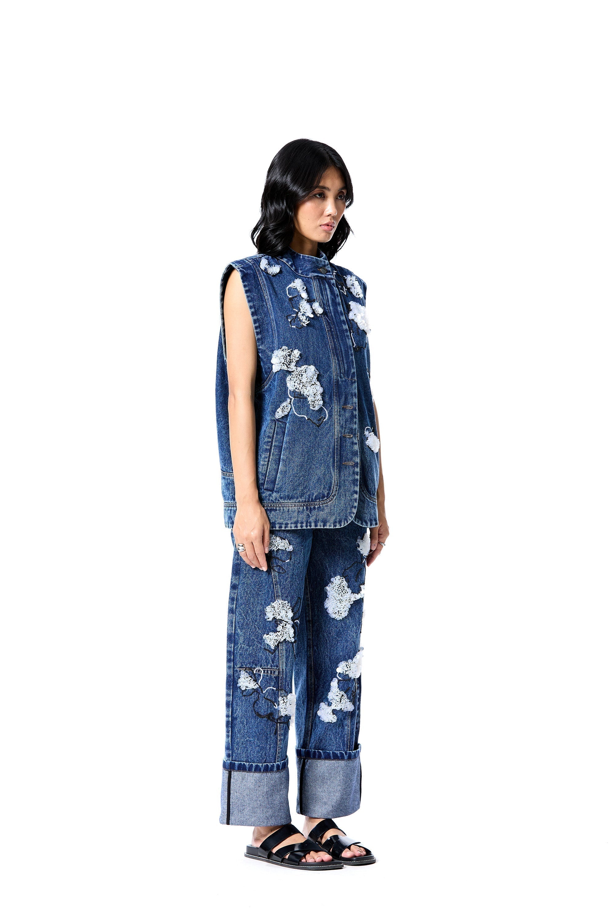 STARVINE' DENIM VEST - Kanika Goyal Label