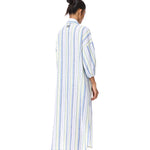 'SUN VEIL' EMBELLISHED LINEN MIDI DRESS - Kanika Goyal Label