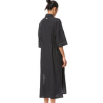 'SUN VEIL' EMBELLISHED LINEN MIDI DRESS - Kanika Goyal Label