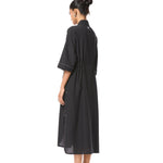 'SUN VEIL' EMBELLISHED LINEN MIDI DRESS - Kanika Goyal Label