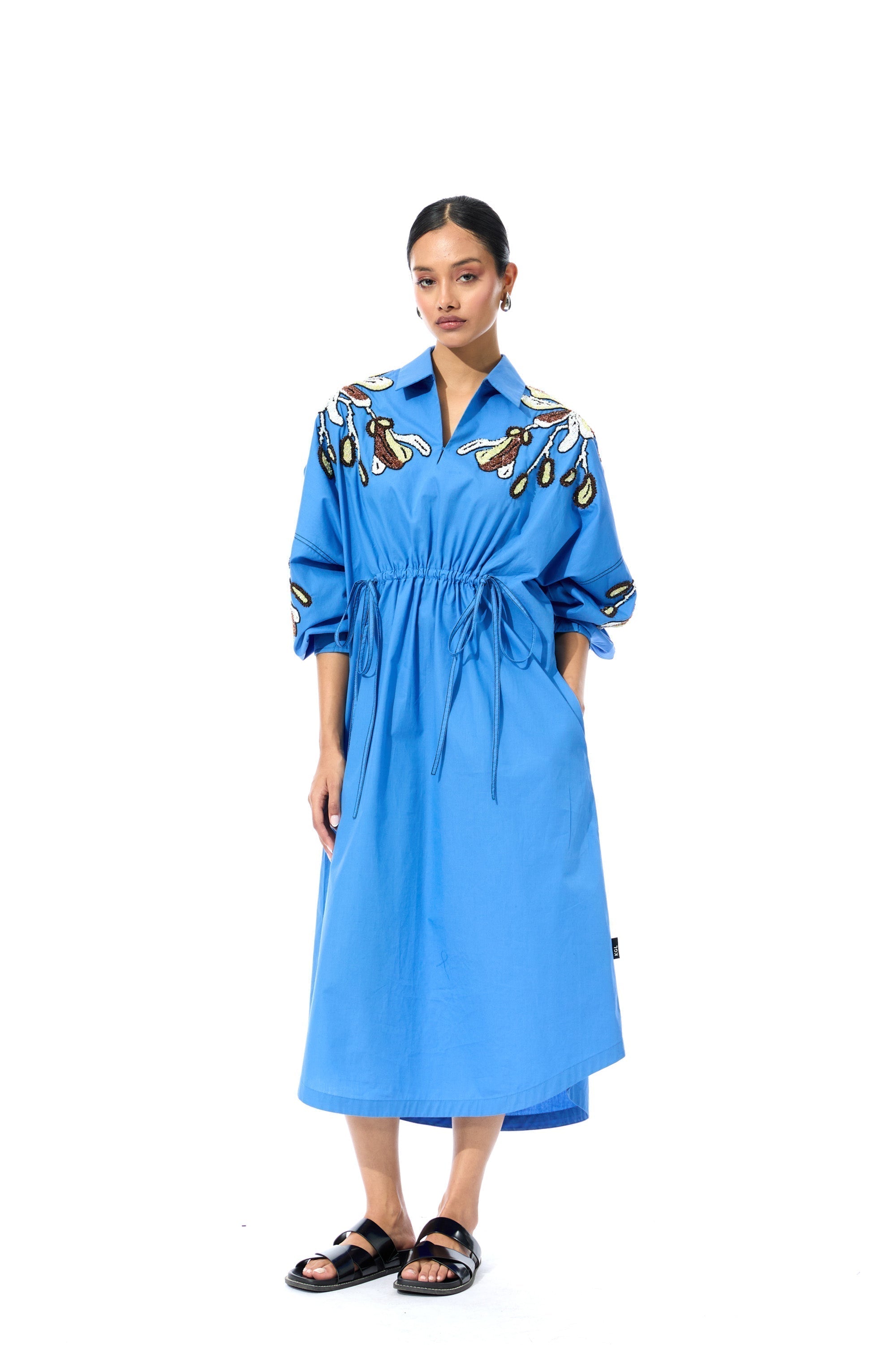 SUNDRIFT BLUE DRESS - Kanika Goyal Label
