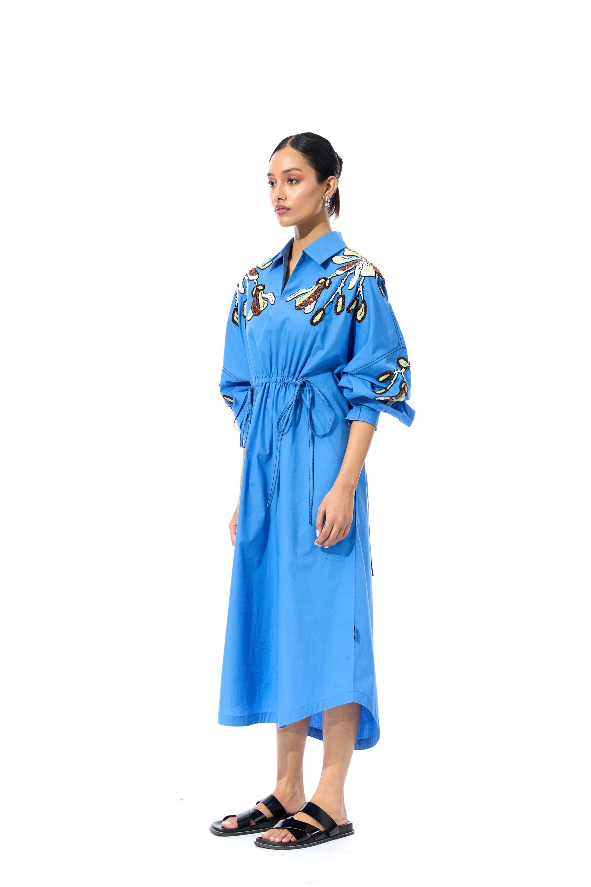 SUNDRIFT BLUE DRESS - Kanika Goyal Label