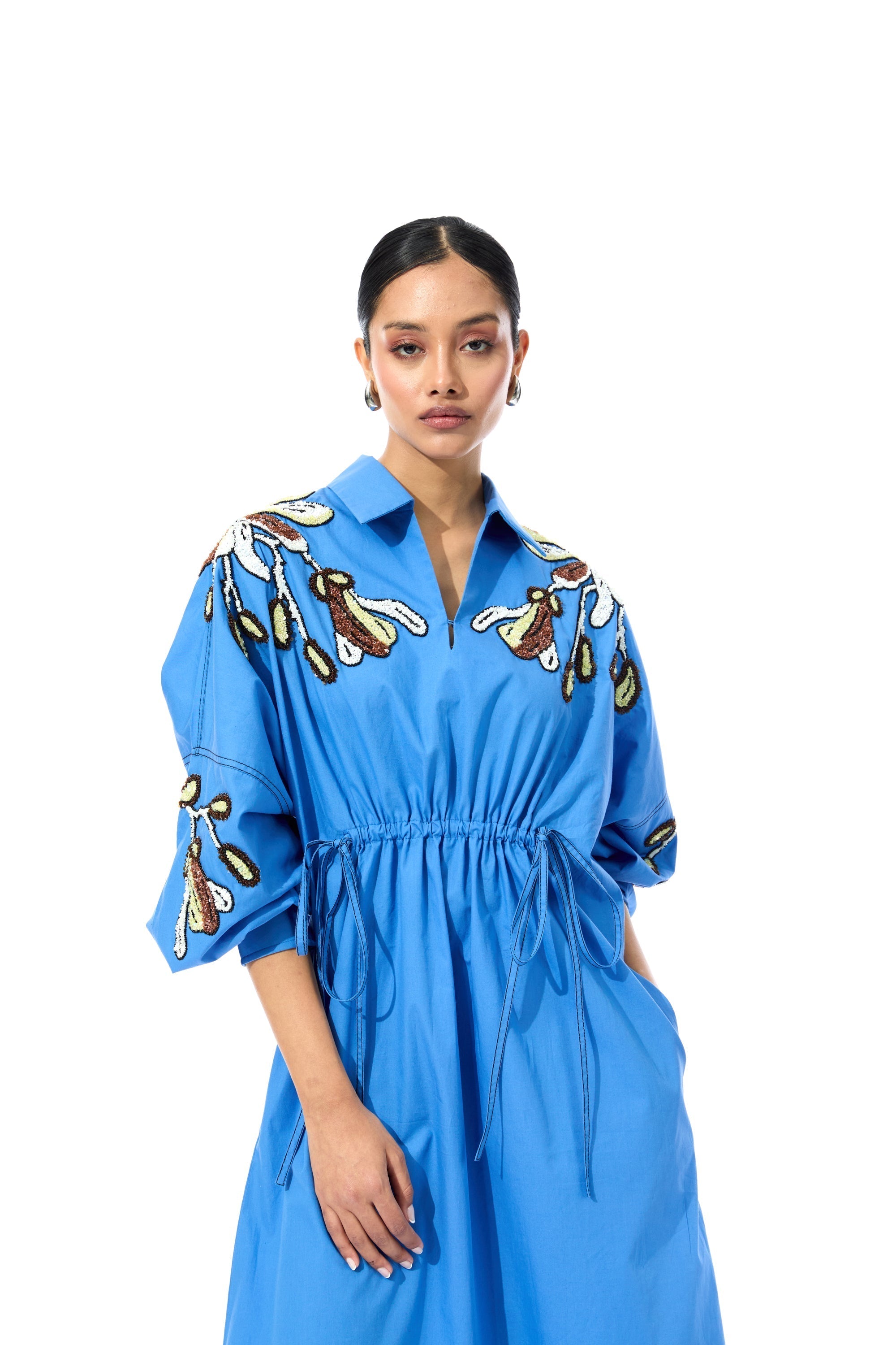 SUNDRIFT BLUE DRESS - Kanika Goyal Label