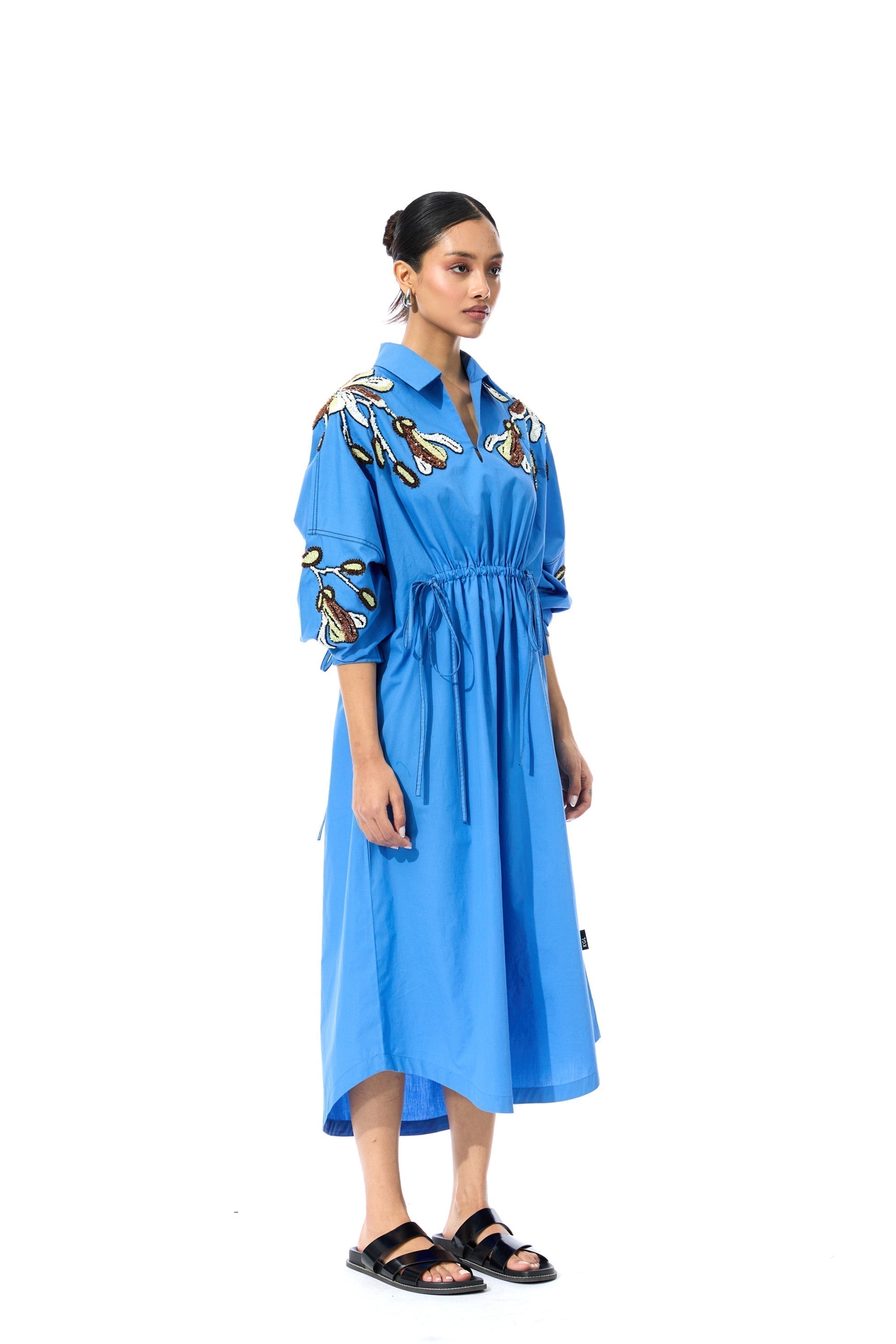 SUNDRIFT BLUE DRESS - Kanika Goyal Label