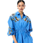 SUNDRIFT BLUE DRESS - Kanika Goyal Label