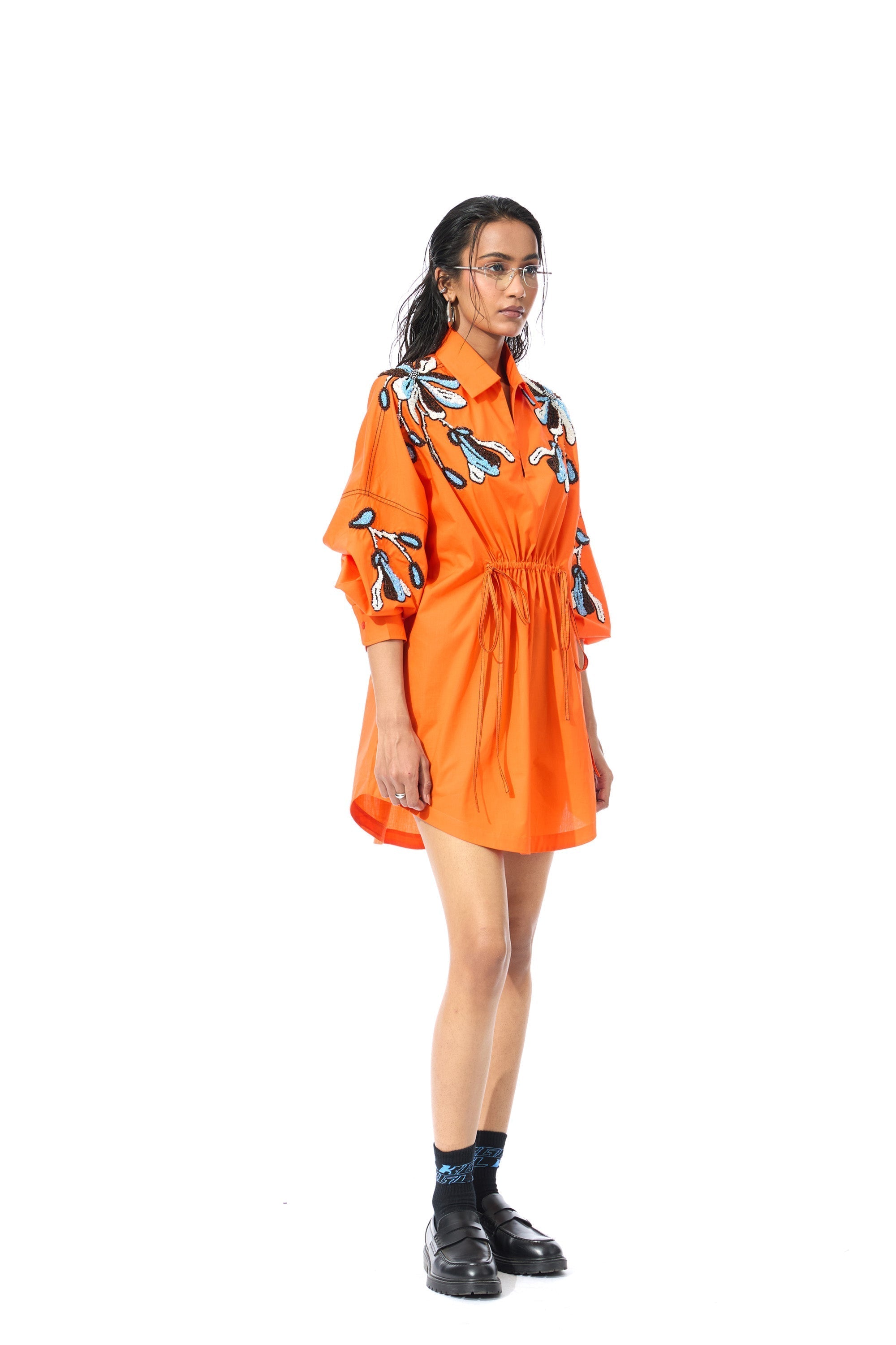 SUNDRIFT ORANGE DRESS - Kanika Goyal Label