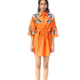 SUNDRIFT ORANGE DRESS - Kanika Goyal Label