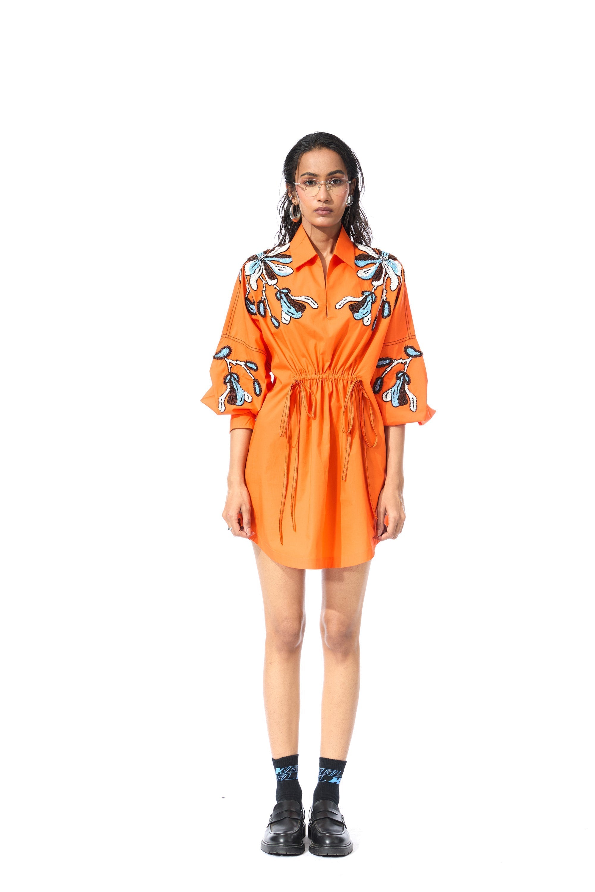 SUNDRIFT ORANGE DRESS - Kanika Goyal Label