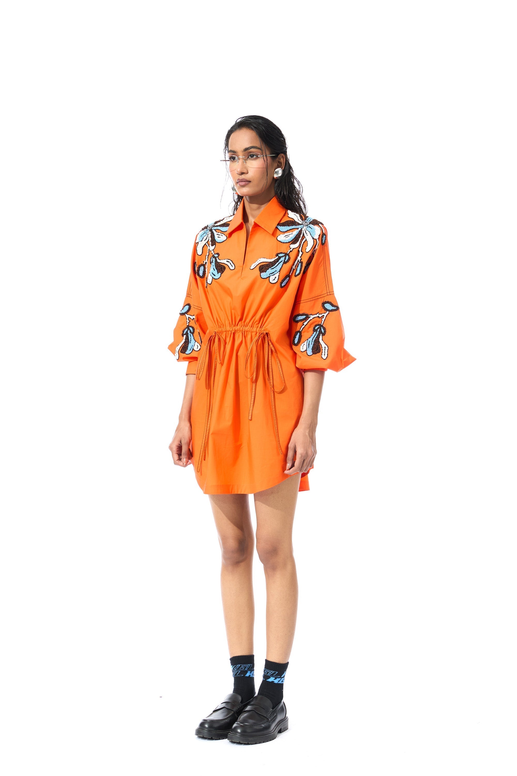 SUNDRIFT ORANGE DRESS - Kanika Goyal Label