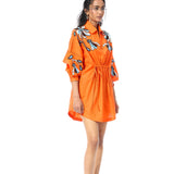 SUNDRIFT ORANGE DRESS - Kanika Goyal Label