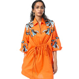 SUNDRIFT ORANGE DRESS - Kanika Goyal Label