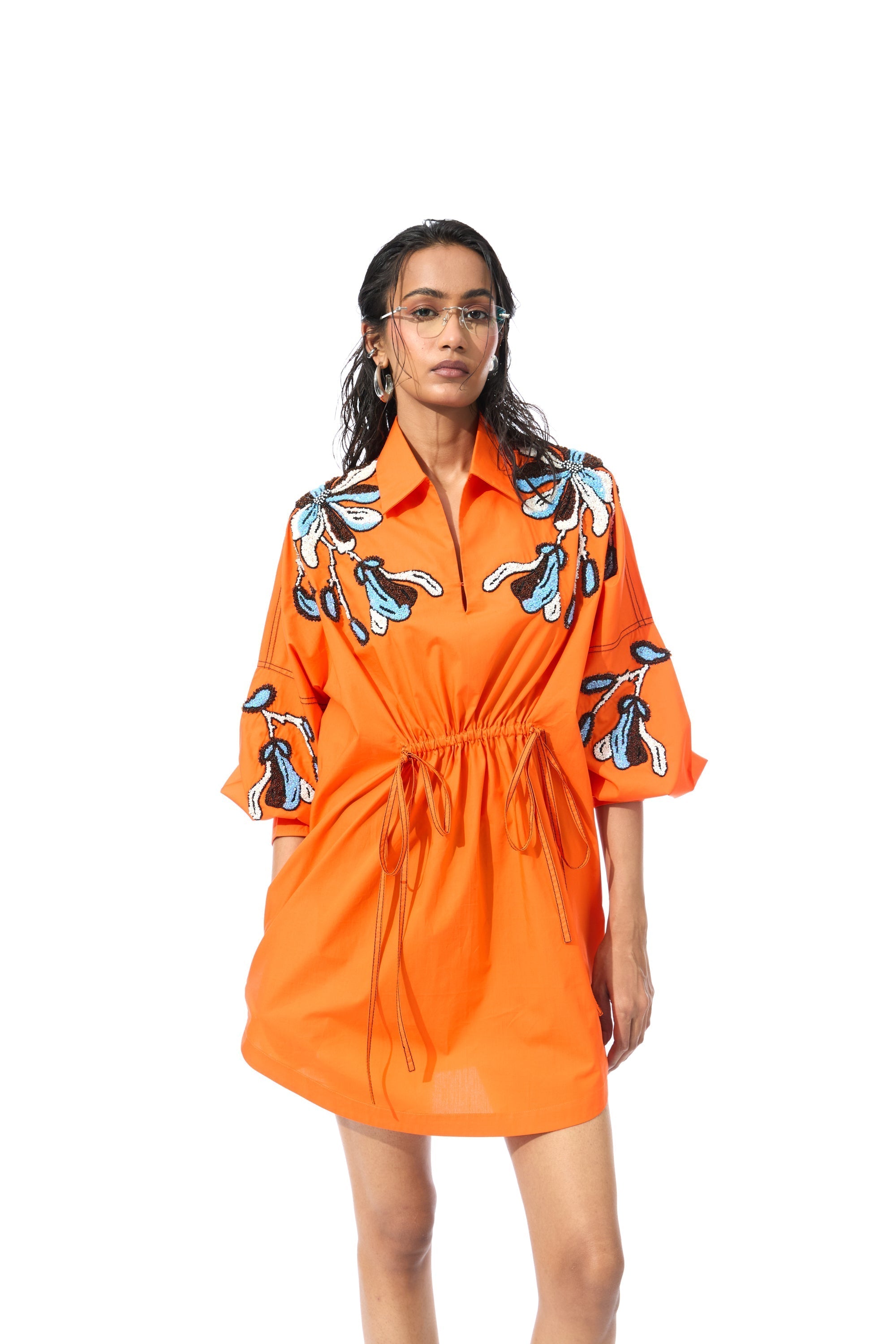 SUNDRIFT ORANGE DRESS - Kanika Goyal Label