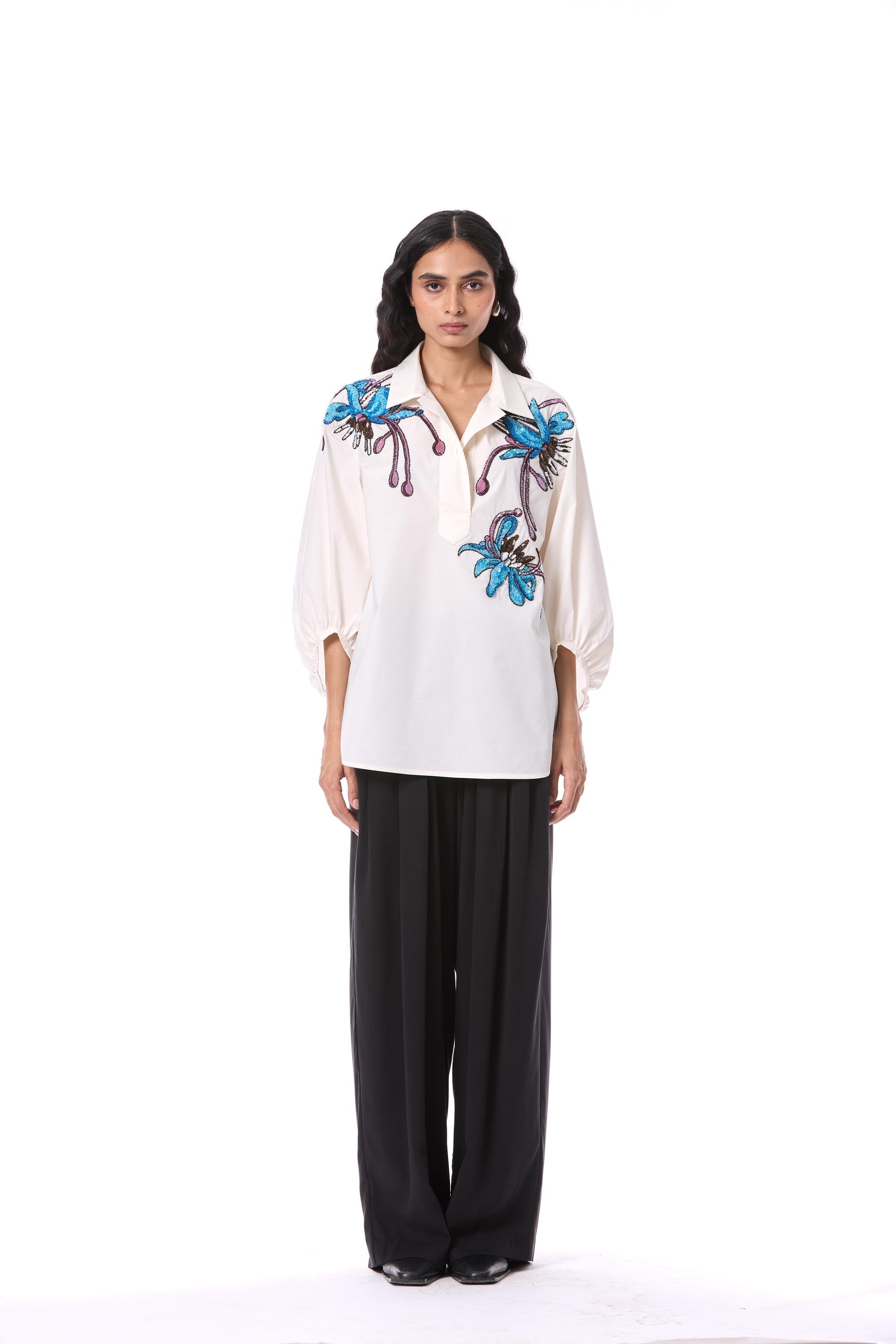 TANSY' EMBELLISHED TOP - Kanika Goyal Label