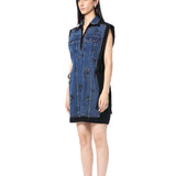 TRELLIS' EMBELLISHED DENIM DRESS - Kanika Goyal Label