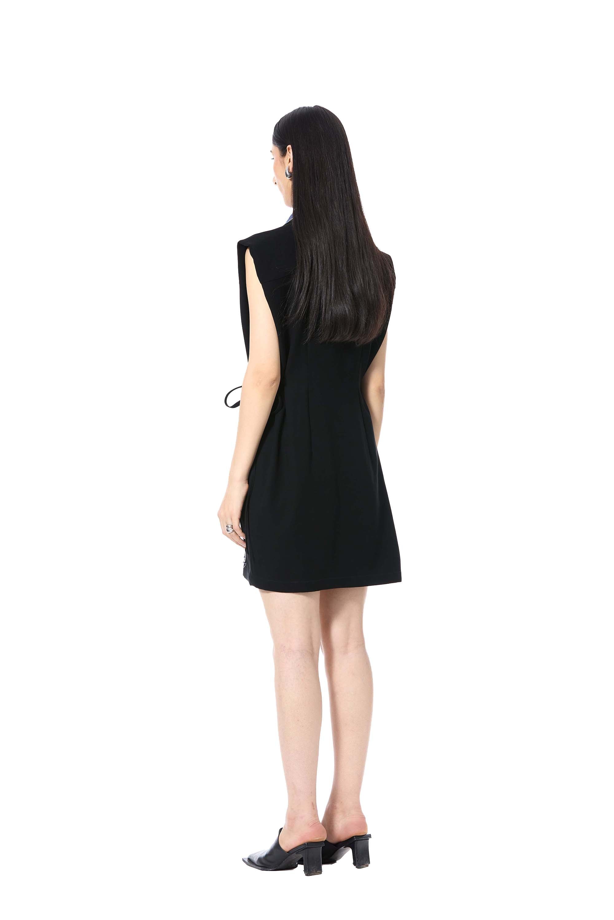TRELLIS' EMBELLISHED DENIM DRESS - Kanika Goyal Label