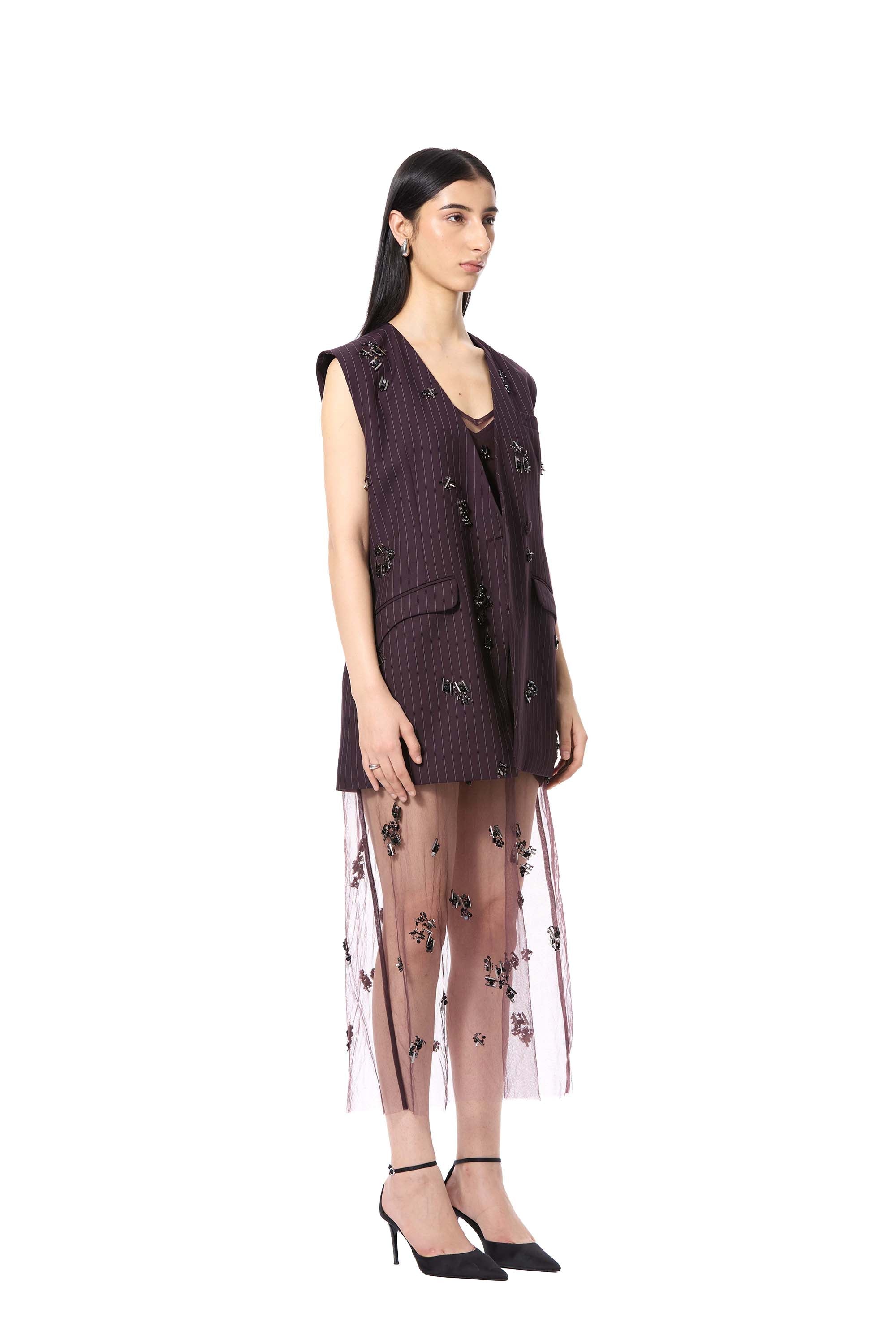 TRELLIS' EMBELLISHED VEST - Kanika Goyal Label