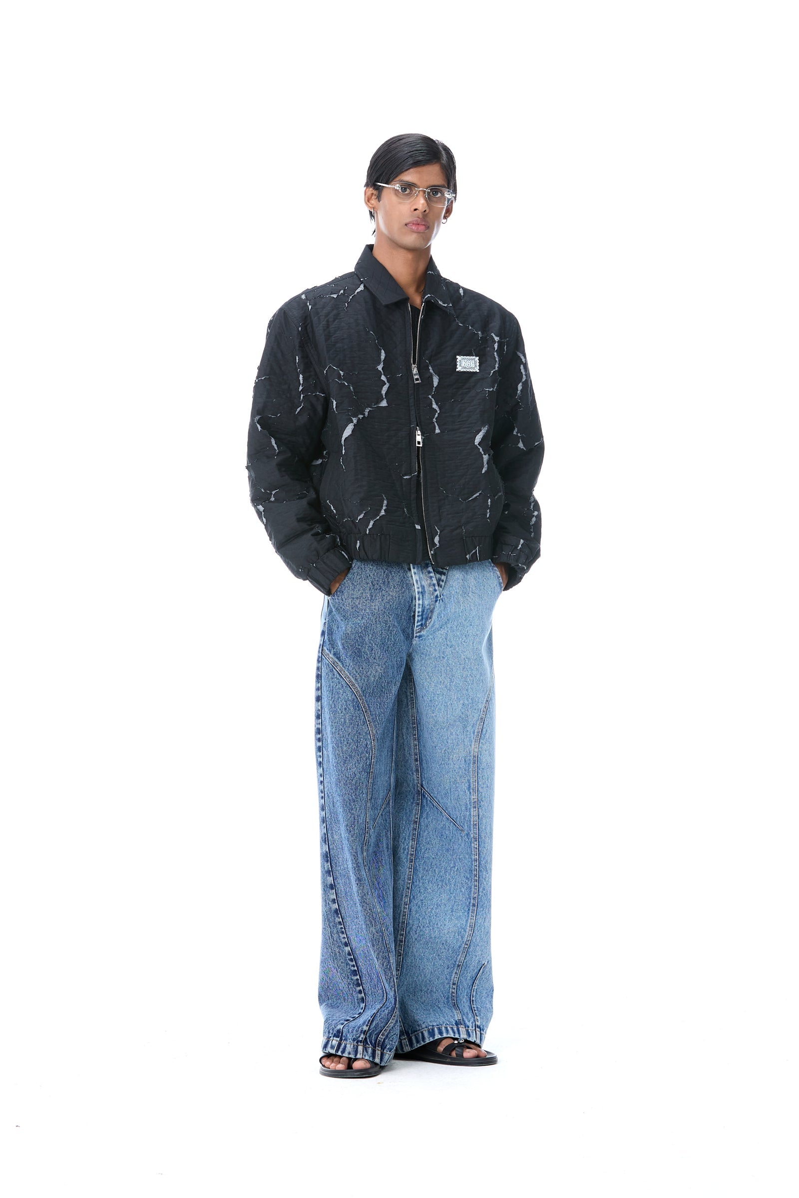 'TWINLINE' DENIM PANTS - Kanika Goyal Label