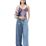'TWINLINE' DENIM PANTS - Kanika Goyal Label