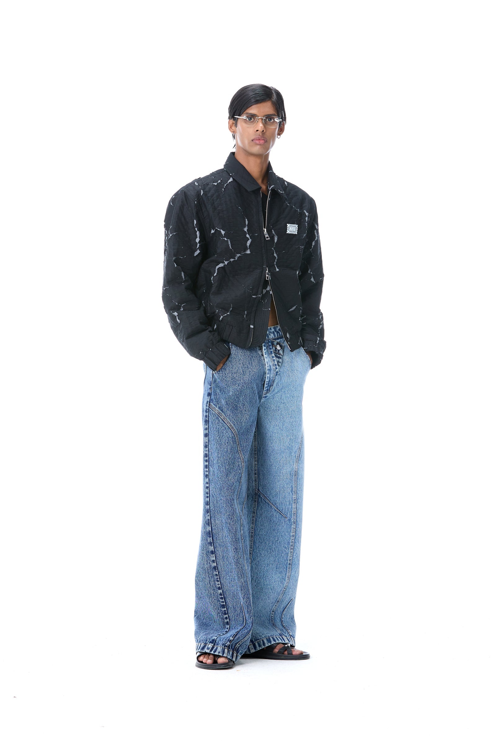 'TWINLINE' DENIM PANTS - Kanika Goyal Label