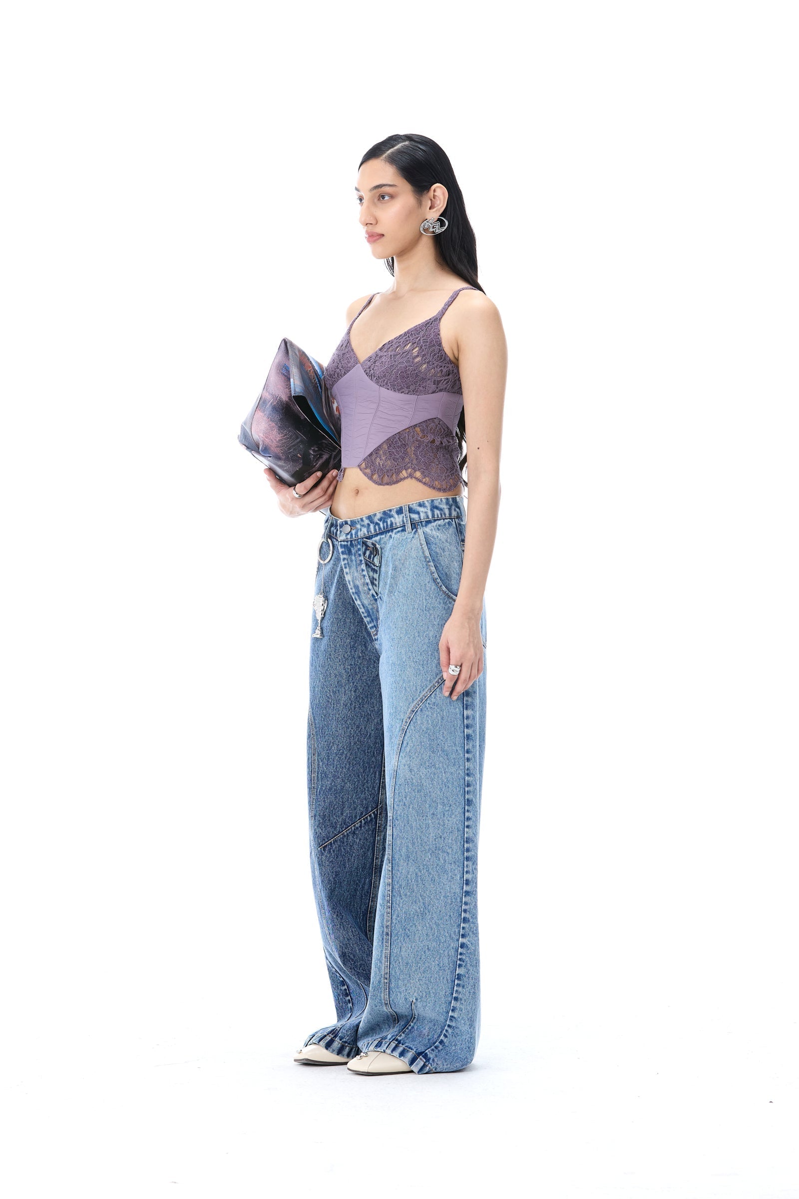 TWINLINE' DENIM PANTS - Kanika Goyal Label