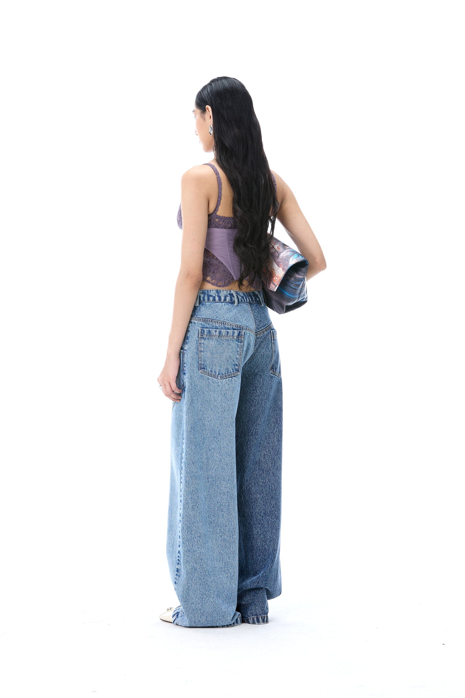 'TWINLINE' DENIM PANTS - Kanika Goyal Label