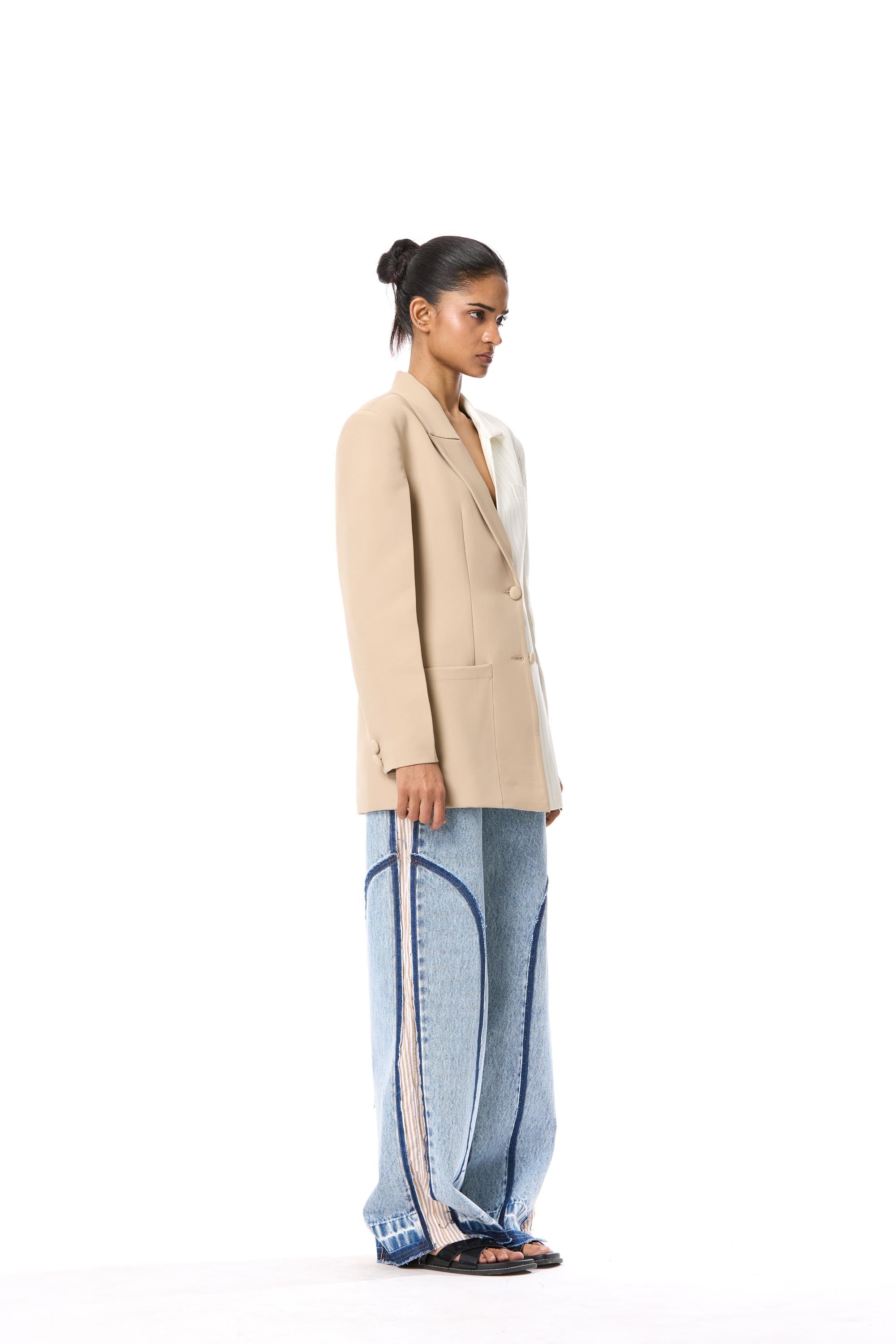 'UMBREL' HALF & HALF BLAZER - Kanika Goyal Label