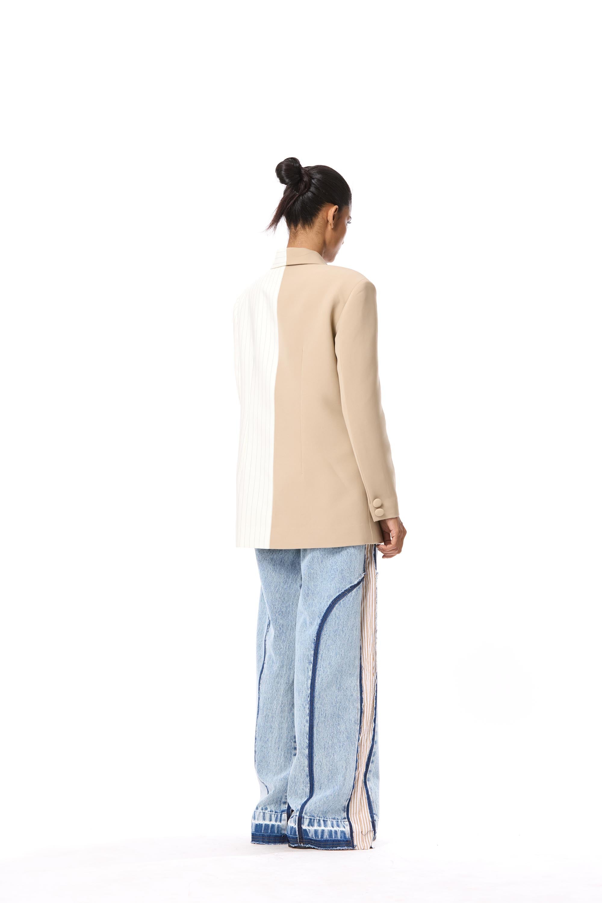 'UMBREL' HALF & HALF BLAZER - Kanika Goyal Label