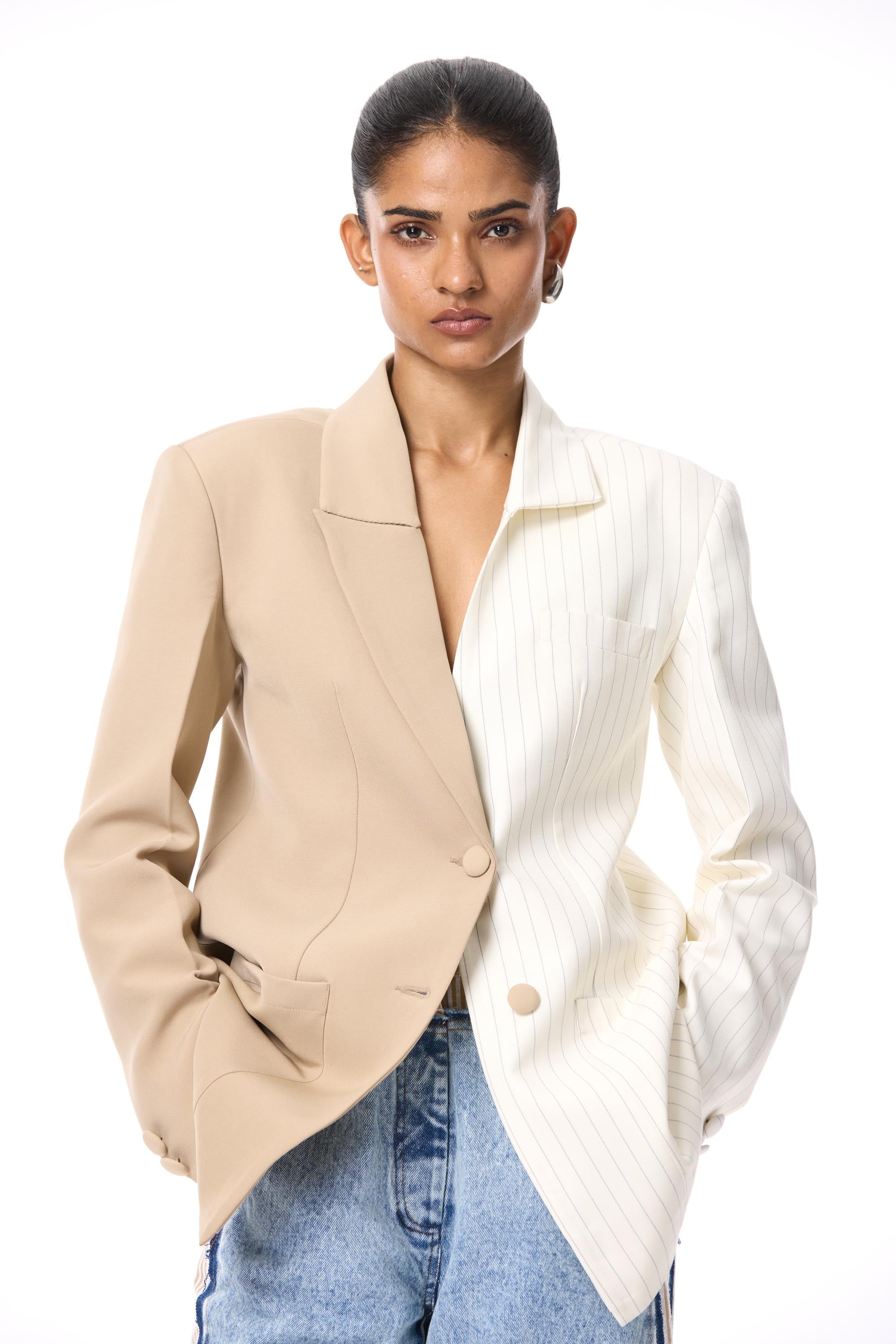 'UMBREL' HALF & HALF BLAZER - Kanika Goyal Label