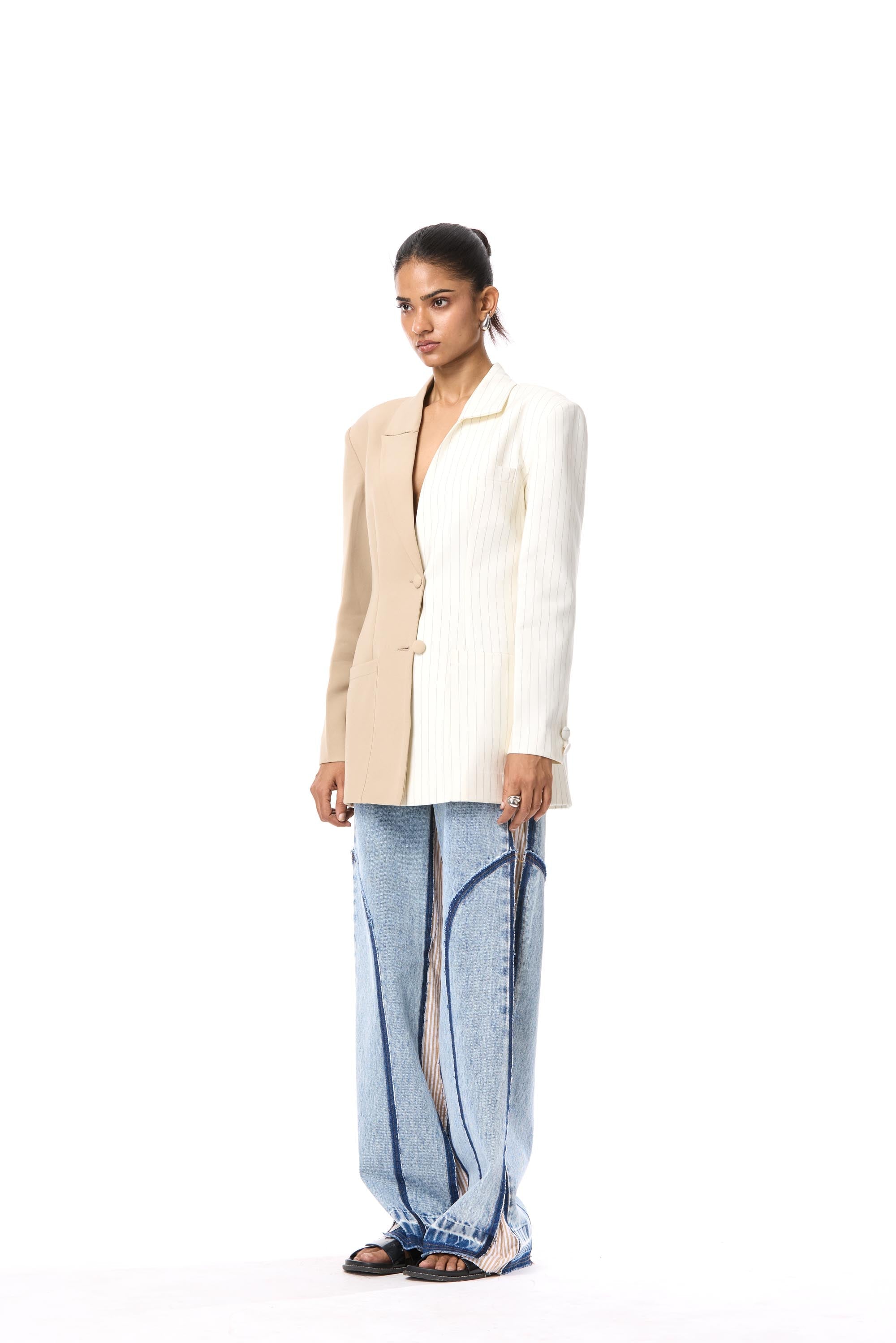 'UMBREL' HALF & HALF BLAZER - Kanika Goyal Label