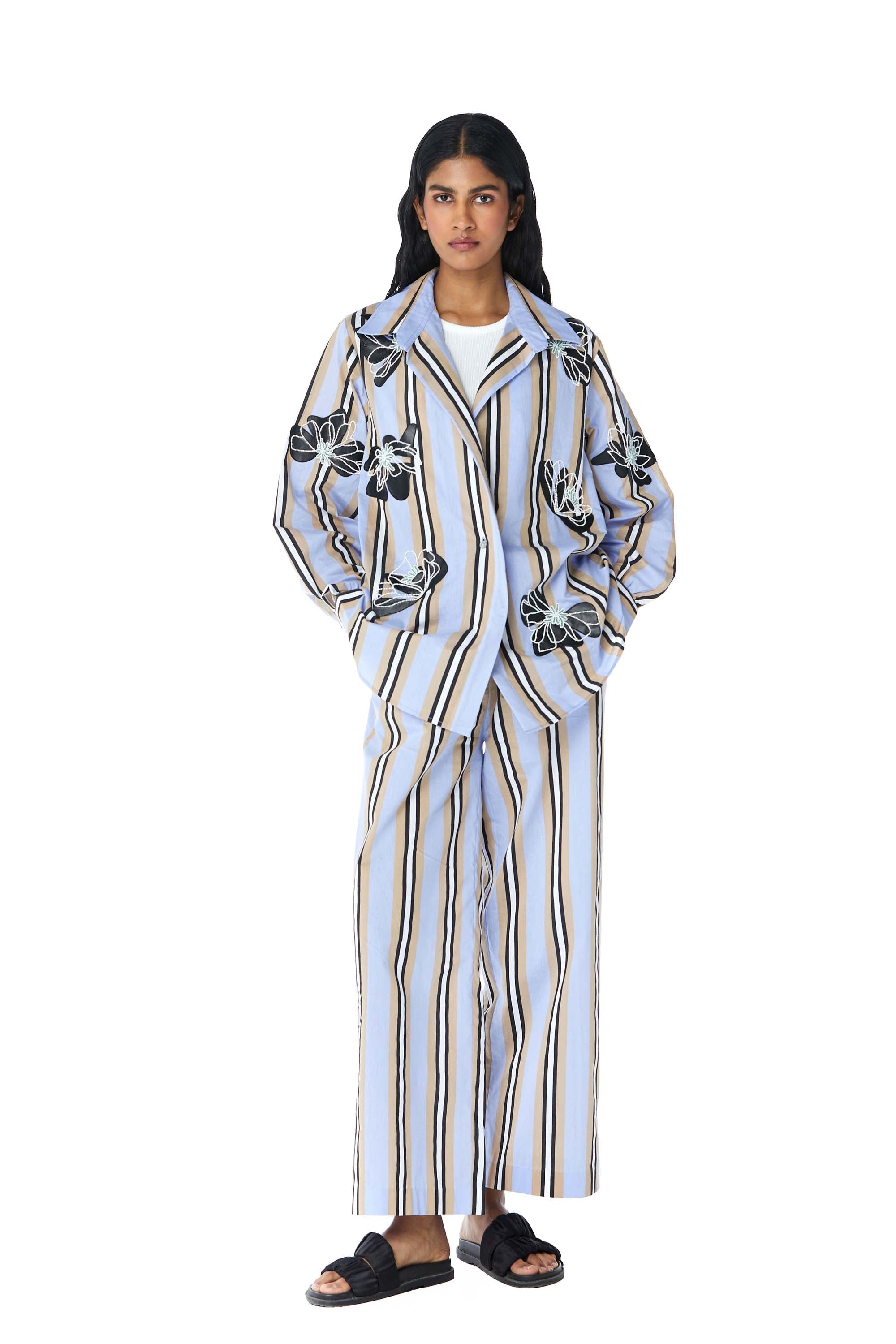 ‘VELA’ Faux Leather Appliquè Set - Kanika Goyal Label