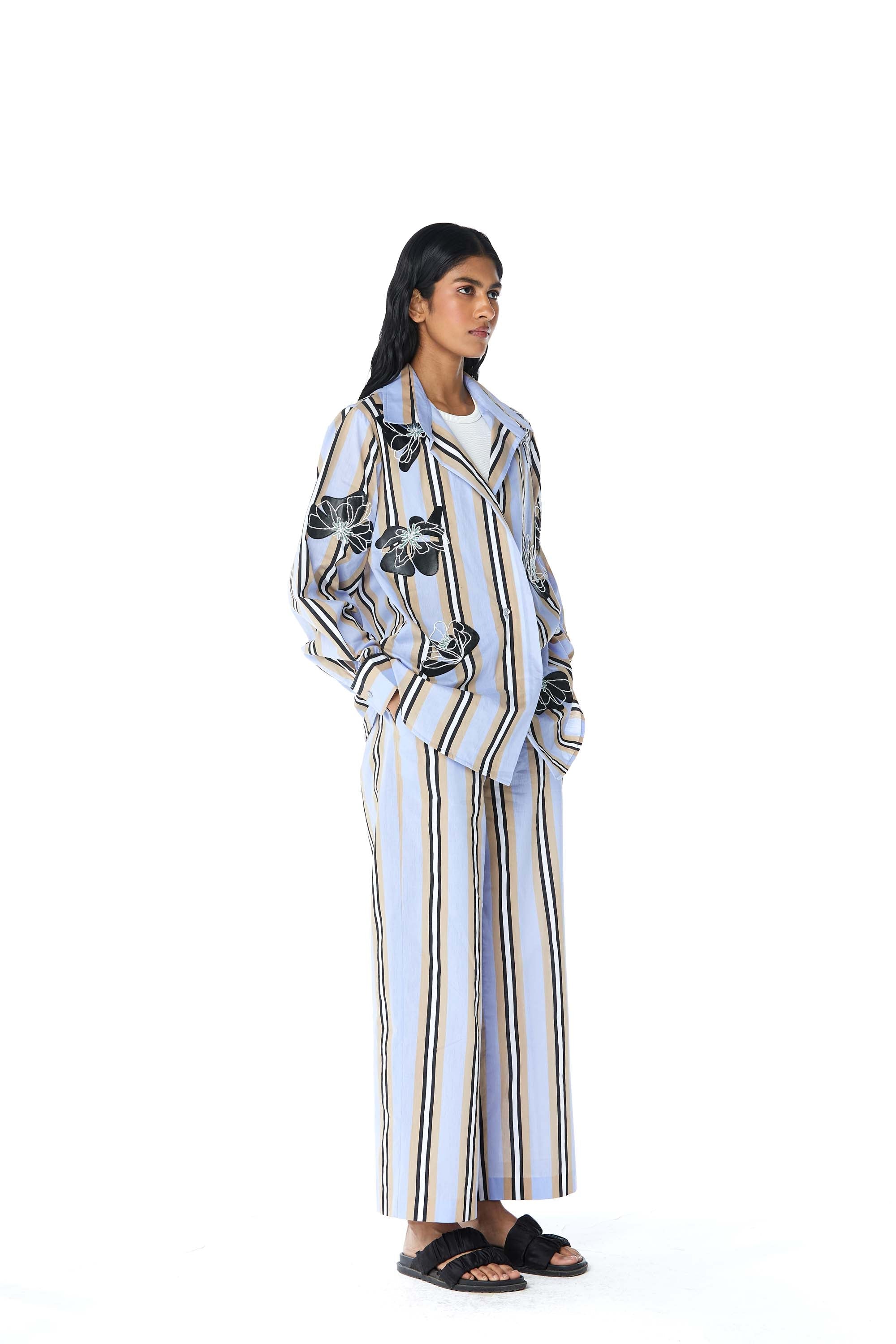 ‘VELA’ Faux Leather Appliquè Set - Kanika Goyal Label