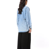 'VELNYX' EMBELLISHED DENIM TOP - Kanika Goyal Label